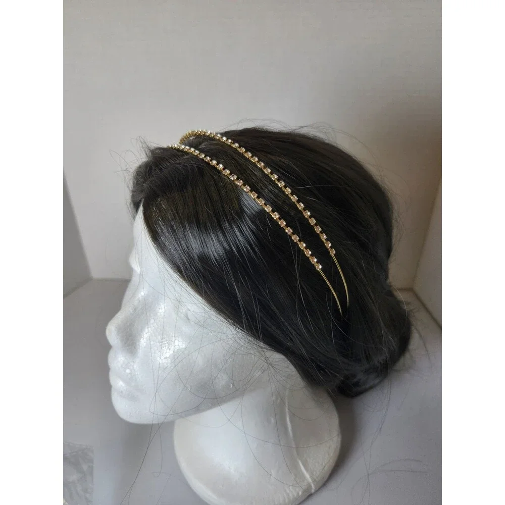 Gold Tone With Rinestones Head Band